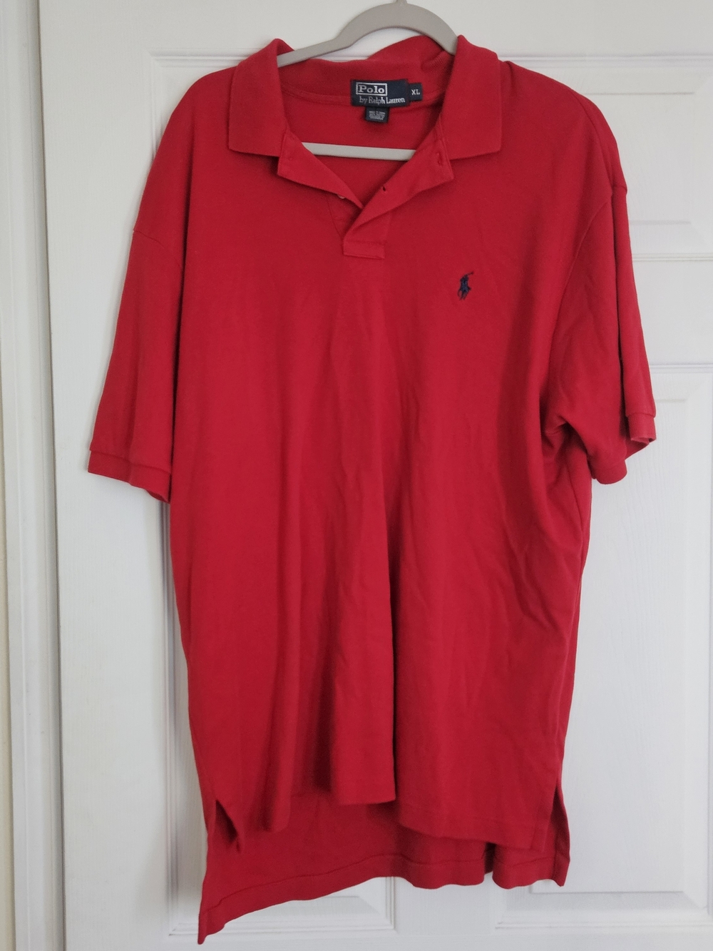 Polo by Ralph Lauren Red Classic Collared Short Sleeve Polo Shirt Mens XL